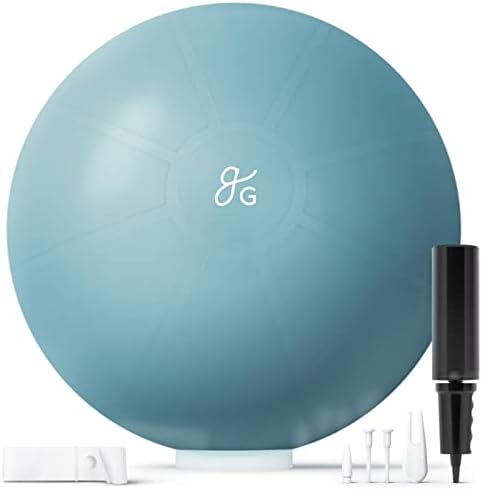 Greater Goods Professional Exercise Ball – Yoga Ball for Working Out, Balance, Stability, and Pregnancy, in Multiple Sizes and Colors