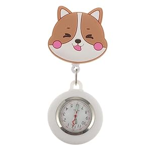GALPADA 1Pc Verpleegkundige Zakhorloge Siliconen Digitale Horloge Dames Horloges Verpleegkundige Horloges Voor Vrouwen Clip Op Karabijnhaken Verpleging Geschenken Verpleegkundige Badge