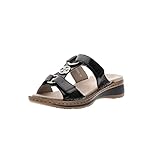 ara pantolette hawaii Innenmaterial: Leder ARA Damen Hawaii Slipper, SCHWARZ, 39 EU