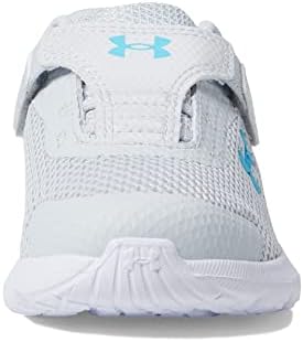 Under Armour Girls Infant Surge 3 Alternate Closure Running Shoe, (104) Halo Gray/Nebula Purple/Blue Surf, 10 Toddler | Image 2