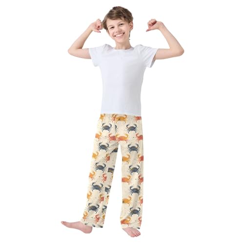 ALAZA Seamless Crabs Retro Pajamas Bottoms with Pockets Comfy Pjs Sleepwear Elastic Waistband Pajamas Pants Lounge Pants2