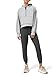 LASLULU Womens Fuzzy Cropped Hoodies Sport Athletic Zip Up Hoodie Stand Collar Sweater Fleece Lined Sweatshirt Long Sleeve Pullover Tops Pockets(Light Grey Small)