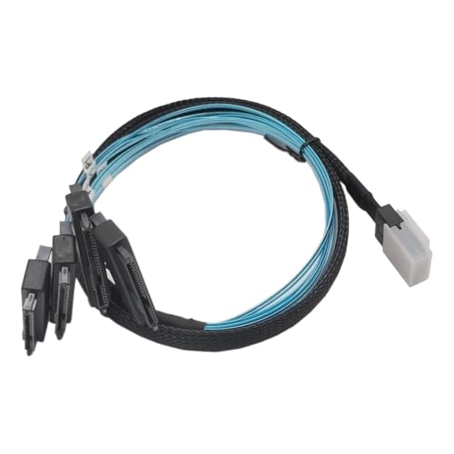 Cable SFF8087 a S/AS SFF-8087 con adaptador de alimentación SATA 1m miniatura 5