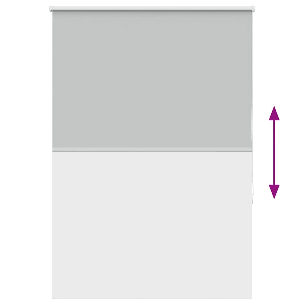 Tenda avvolgibile opaca, grigio chiaro, 110 x 150 cm | 100% poliestere, facile da pulire, montaggio con viti o senza foratura, regolazione in altezza con catena