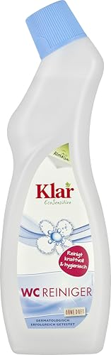 Klar eco Sensitive WC Reiniger 750ml, ohne Duft, für Toiletten & Urinale, Gegen Kalk, Urinstein, Schmutz, vegan