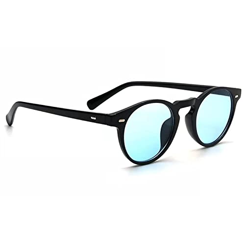 Image of Dervin UV Protected Small Shape Rivet Round Sunglasses for Men and Women