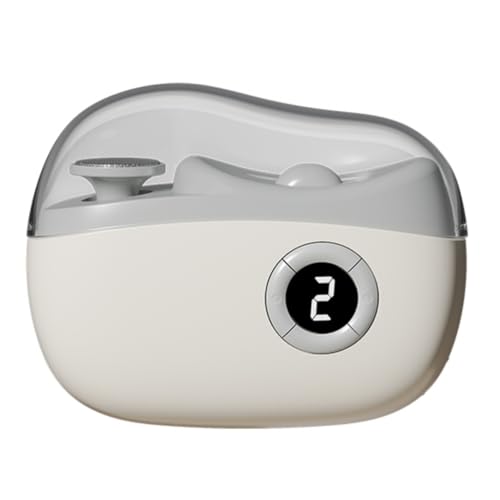 Coupe Ongle Electrique, Coupe-Ongles Électrique avec Lumière LED et Écran Numérique, Ongle Electrique 3 Vitesses avec Polissage Automatiques + Rangement pour Les Résidus D'ongles (Noir)