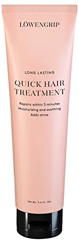 Löwengrip, Long Lasting Quick Hair Treatment – coloured, Boosts shine. Nourishes, moisturizes & treat all hairtypes hair. 3 min treatment, Rinse out. Sweden’s Fastest Growing Beauty Brand. 100 ml