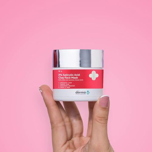 The Derma Co 2% Salicylic Acid Clay Face Mask for Men and Women for Acne & Blemish Prone Skin - 50 g(dermaco)