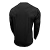 Men's Henley Shirt Lightweight Tshirt Grandad T Shirt Long Sleeve Moisture Wicking Pullover Adult Round Collar Full Cotton Henleys Top Color Block Beach Holiday Outing Tee Tops Size S-3xl A-black #4