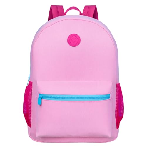 Mochila Feminina Escolar Bolsa Juvenil Infantil Menina Reforçada Escola Faculdade (Rosa)