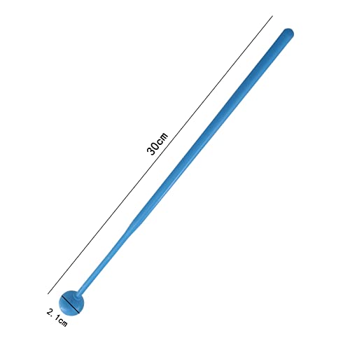 Baquetas de caucho de 12 pulgadas para xilófono y tambor de lengüeta, aptas para glockenspiel y campana, color azul miniatura 2