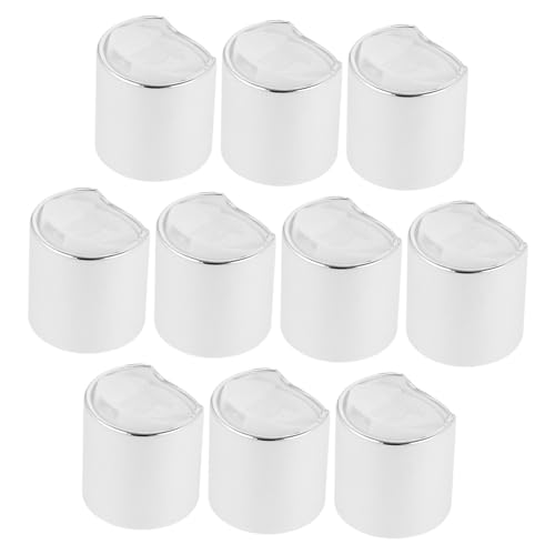 HONITANO 10個 口径プラスチックプレスボトルキャップ 漏れ防止密閉設計 シャンプー ローション容器用交換用ポンプ蓋 化粧水ボトルカバー兼
