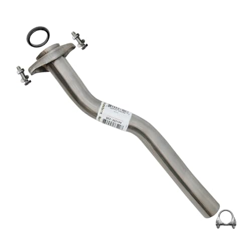 Image of Exhaust Intermediate Pipe Compatible for 1998-2000 Ford Ranger 3.0L and 4.0L | Stainless Steel | Northeastern Exhaust | Includes Clamp, Gasket, Spring Bolts | Direct-Fit | Automotive Replacement Part
