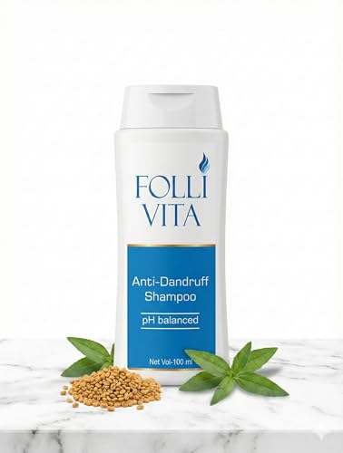 Image of Anti-Dandruff Shampoo - Ayurvedic Anti-Flake & Scalp Purifying Formula with Tea Tree, Neem, Aloe Vera, Amla, Bhringraj & Brahmi | pH Balanced | Cleanses Scalp & Reduces Itchiness | 100 ML