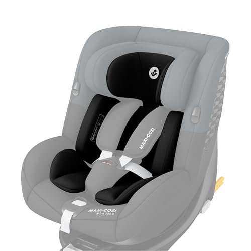 Maxi-Cosi, Reductor para Recién Nacido Maxi-Cosi Mica 360 S, Accesorio compatible con Silla Coche Mica 360 S, 0-3 M, 40-60 cm, Lavable a máquina,Silla Coche desde el Nacimiento, Tejidos Eco Care,Black