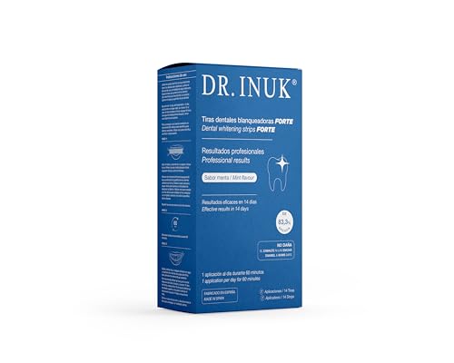 Tiras blanqueadoras de dientes PROFESIONALES FORTE - 14 tiras sin peróxido ni ácidos para 7...