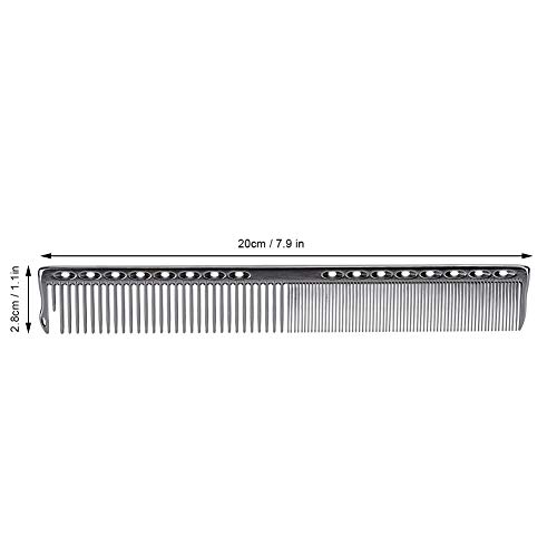 2 peines profesionales para peluquería, acero inoxidable miniatura 6