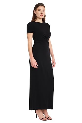 Image of Donna Morgan Women's Twist Detail Maxi Dress for Women | Cocktail & Wedding Guest | Casual Dresses for Women