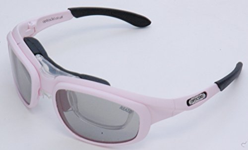 Gafas 3D para RealD RxMulti3D Corrige Tu Visión con Inserción Óptica para TV Pasiva Rosa