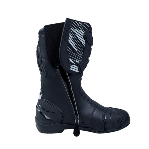 Image of Raida Aeroprix Racing Boots | CE Waterproof Motorcycle Boots | Replaceable Toe Sliders | TPU Shin, Ankle & Heel Protection | Anti-Skid Sole | Track & Street Riding Boots