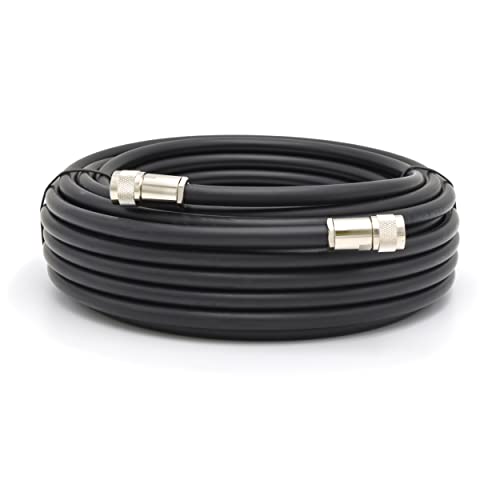 RANGEFUL N Type Cable 3m 9.8ft Ultra Low Loss Coax Cable 8D-FB diameter 11.1mm Extension Lead Black N Male to N Male Coaxial 50ohm for 4G 5G Router Aerial WIFI GPS Antenna