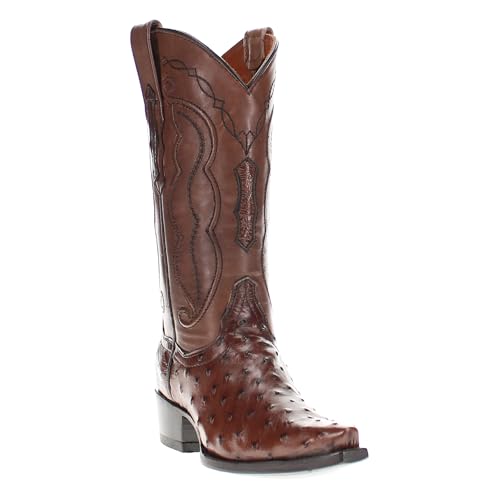 Vaccari Women's Victoria Genuine Full Quill Ostrich Snip Toe Western Cowgirl Boots