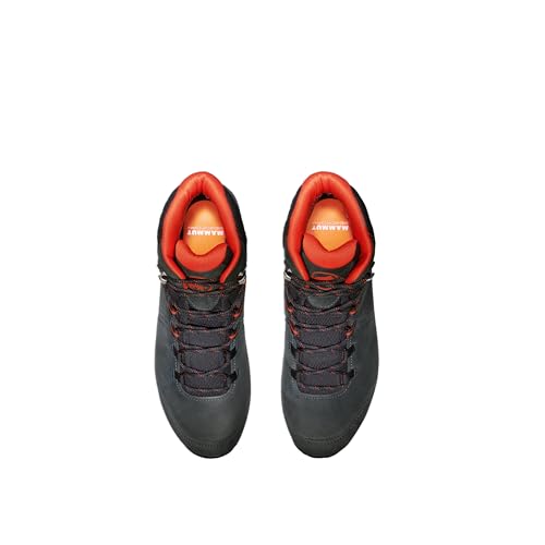 Image of Mammut Men's Mercury IV Low GTX Hiking Shoes, Titanium-Hot Red, Vibram Sole, 3D Memo Foam, Day Hike Comfort
