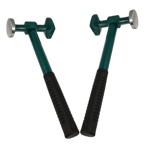 Ciieeo 2pcs Auto Body Hammer Car Repair Sheet Tool Steel Handle for Precise Door Skin Repair