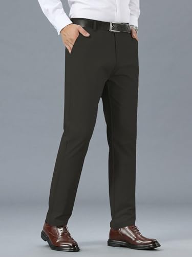 Image of TAGDO Men's Cotton Casual Trousers | Slim Fit Formal Pants for Man | Comfortable & Breathable Fabric | Stylish Office Wear | Everyday Casual Pant for Men