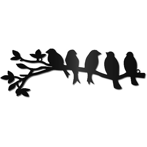 CREATCABIN Handmade Birds on Branch Wall Art Cover