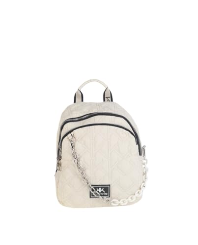 Kbas - Mochila nylon con cremallera para mujer