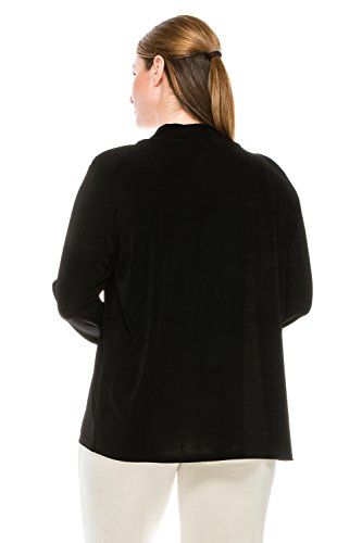 Jostar Women's Drape Cardigan Jacket - Long Sleeve Acetate Draped Open Front Sweater4