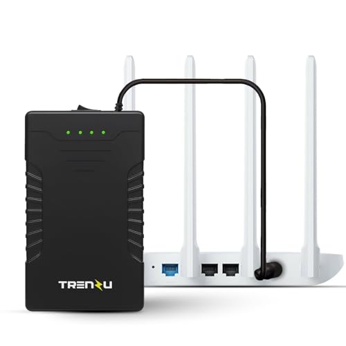 Image of 12V Router UPS for Jio Fiber, Airtel WiFi, CCTV, Broadband | WiFi UPS Power Backup Upto 8hrs | 2A /2.5A /3A | 7800mah EV Grade A+ Battery | Mini WiFi UPS Inverter for Home | 1Yr Warranty