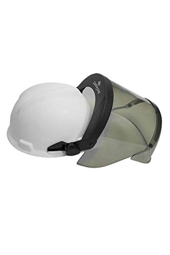 National Safety Apparel H12HTHAT PureView 12 Cal Face Shield with Slotted Adapter and Hard Hat, Highly Transparent, Polycarbonate, One Size, Made in The USA