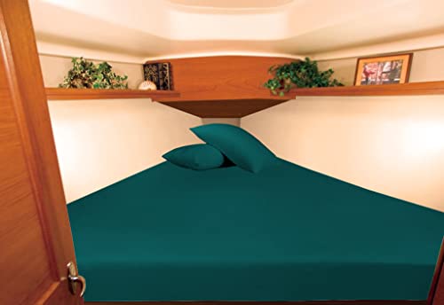 Egyptian Cotton Sheet Set, 1000 TC, Teal, 90"x60"x75
