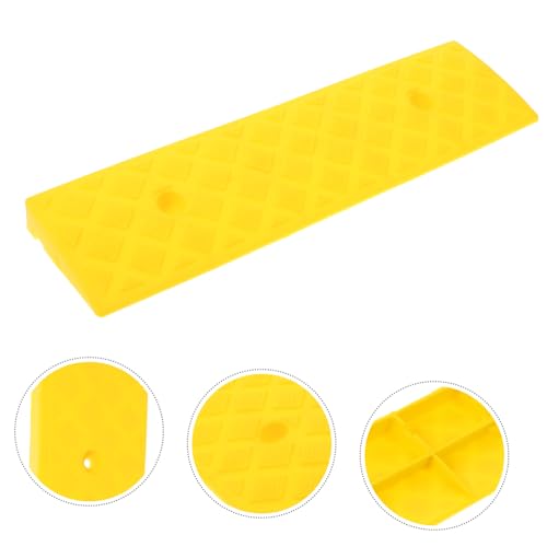 Tapete rampa para autos de caucho amarillo miniatura 5