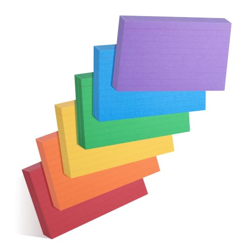 Tarjetas vocabulario JIANTA con rayas para un repaso de exámenes efectivo y ordenado