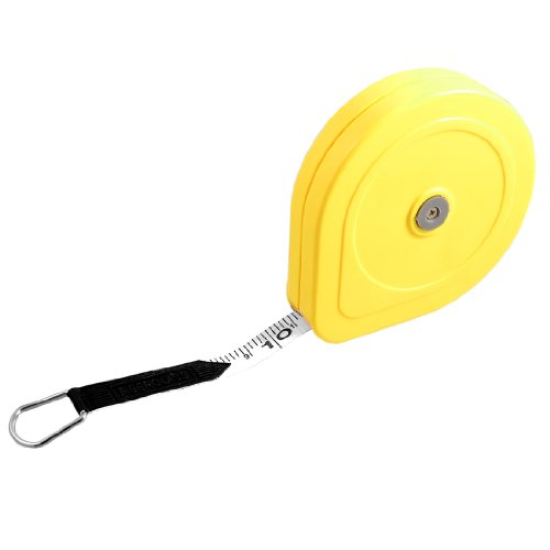Cinta métrica de fibra de vidrio 10 m x 13 mm amarilla miniatura 1