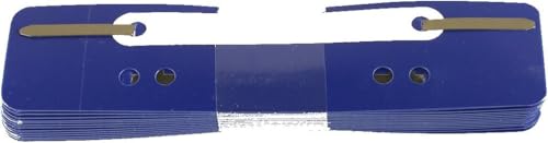 Image of Durable Flexi Filing Strip Fastener 34 x 150mm, Pack of 250 Fastening Strips, Dark Blue in Colour, ideal for Organising and Storing Documents