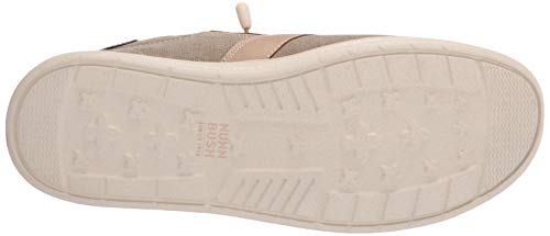 Nunn Bush Men's Brewski Moc Toe Slip-on Canvas Knit Loafer with Elastic Bungee4