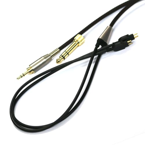 NewFantasia Replacement Audio Upgrade Cable Compatible with Sennheiser HD650, HD600, HD580, HD58X, HD660S, HD660S2, Massdrop HD6XX Headphones 2meters/6.6feet