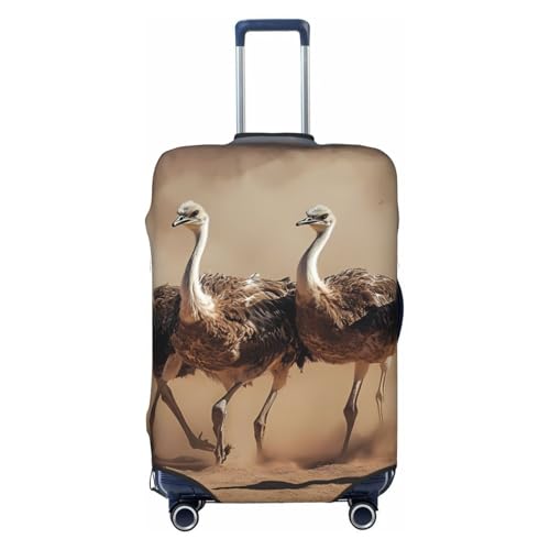 Ostrich Elastic Travel Luggage Cover, Washable Spandex Suitcase Protector, Anti-Scratch Fits 18-32 Inch