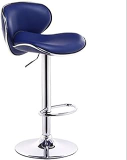 XGQ Modern Minimalista Fashion Lift High Foot Bar Silla Rotary Cash Register Silla (Blanco) (Color : Blue)