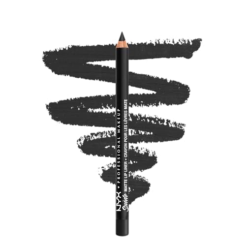 Image of NYX PROFESSIONAL MAKEUP Suede Matte Lip Liner, Velvety-Smooth, Long-Lasting Formula For A Defined Lip Makeup Look - Alien (Black)