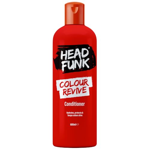 Head Funk Colour Revive Conditioner - Hydrates, Protects & Keeps Colour Alive | Infused with Nutritional Oils and Shea Butter - Repairs & Strengthens (Red, 600ml)