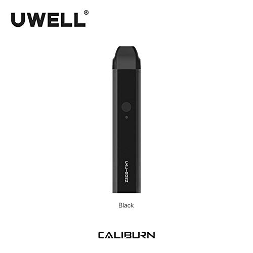 Original UWELL Caliburn Portable System Kit 2ml Pod Cartridge 11W 520mAh Kit de cigarrillo electrónico negro