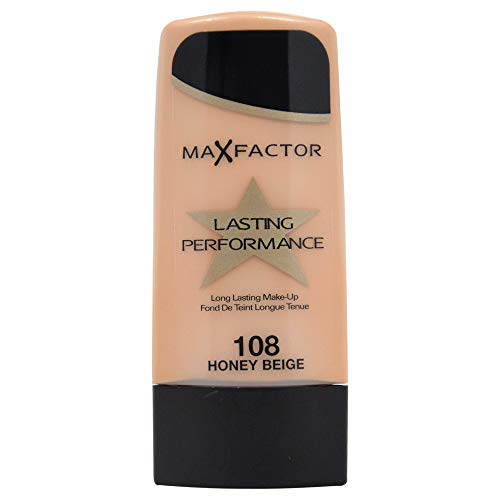 Max Factor Long Lasting Performance Foundation, No.108 Honey Beige, 1.1 Ounce