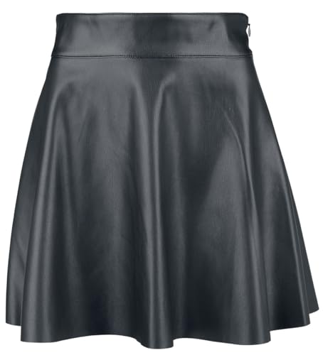 NOISY MAY NMandy PU HW Flared Skirt WVN Noos Mujer Minifalda Negro M