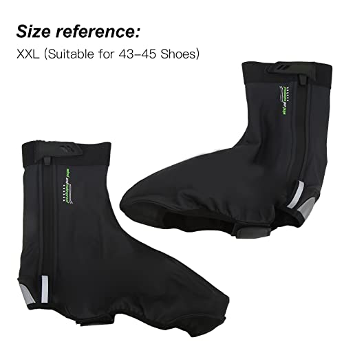 Cubiertas impermeables para zapatos de invierno, térmicas y reflectantes para ciclismo y bicicleta, cubre-zapatos para exteriores (talla XXL, adecuado para calzado 43-45) miniatura 6